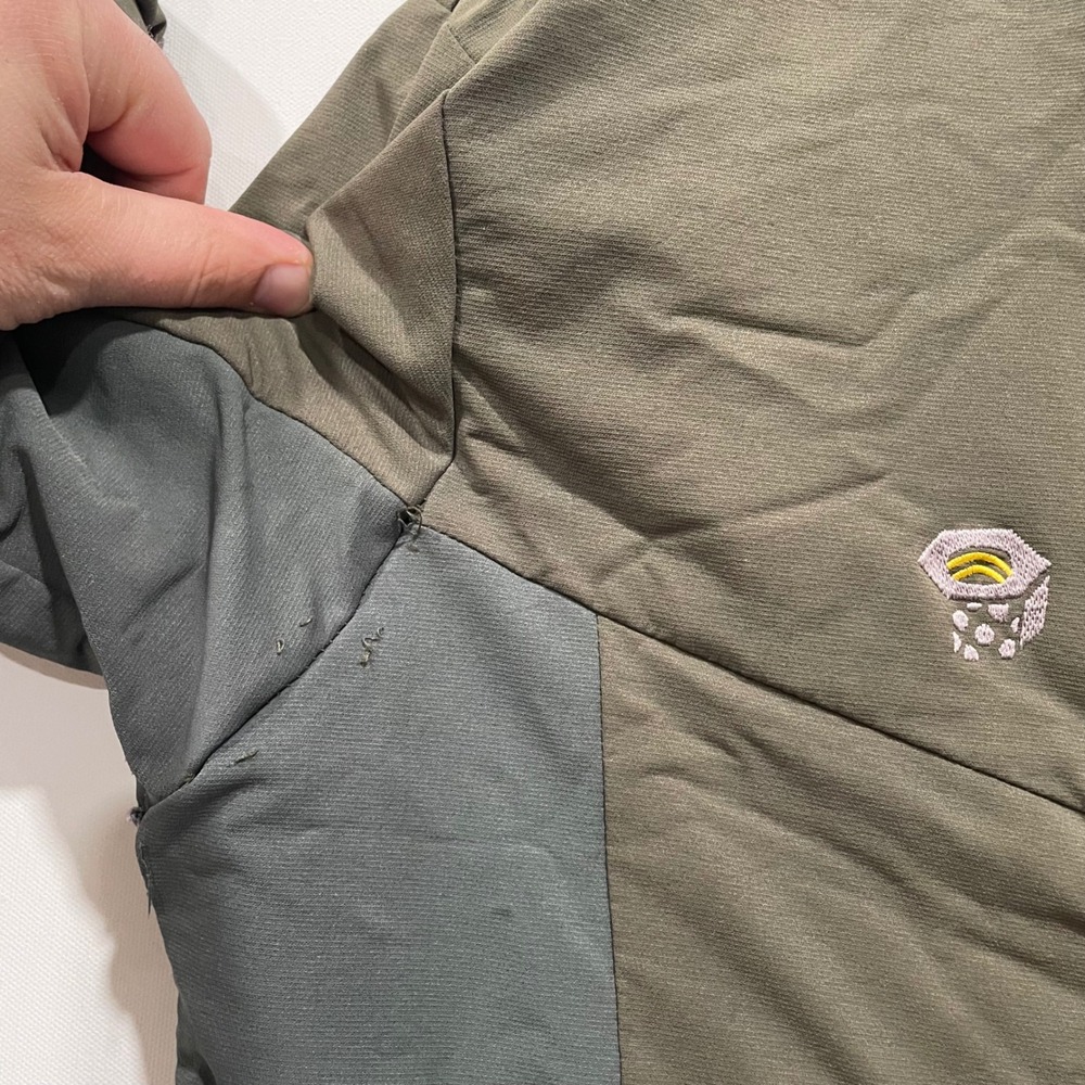 Mountain Hardwear Men's Fleece Lined Soft Shell Jacket Olive Green Size L‎ - Picture 6 of 11